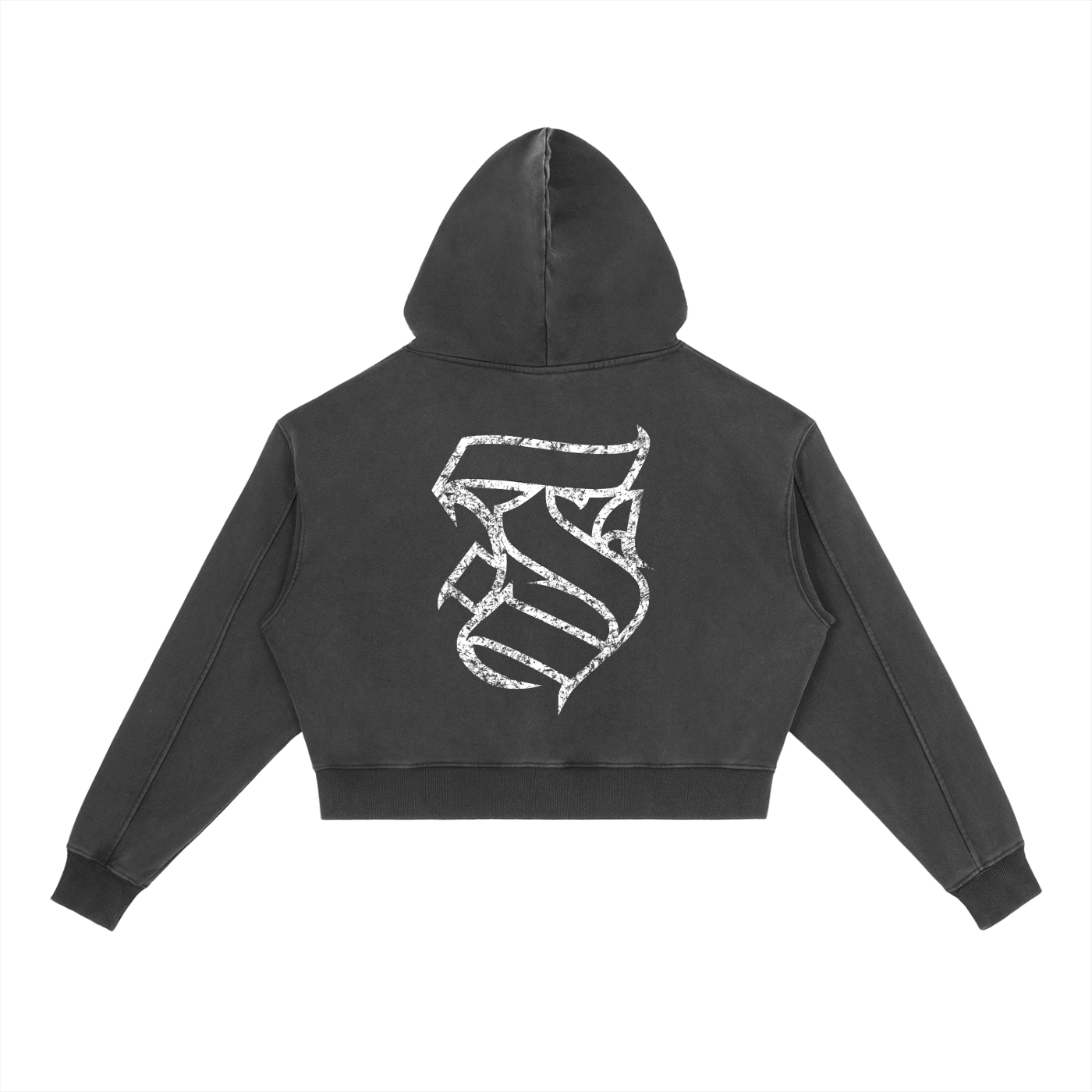 The Initial Cropped Hoodie