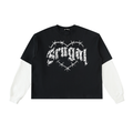 Villainess Black Contrast Layer Tee