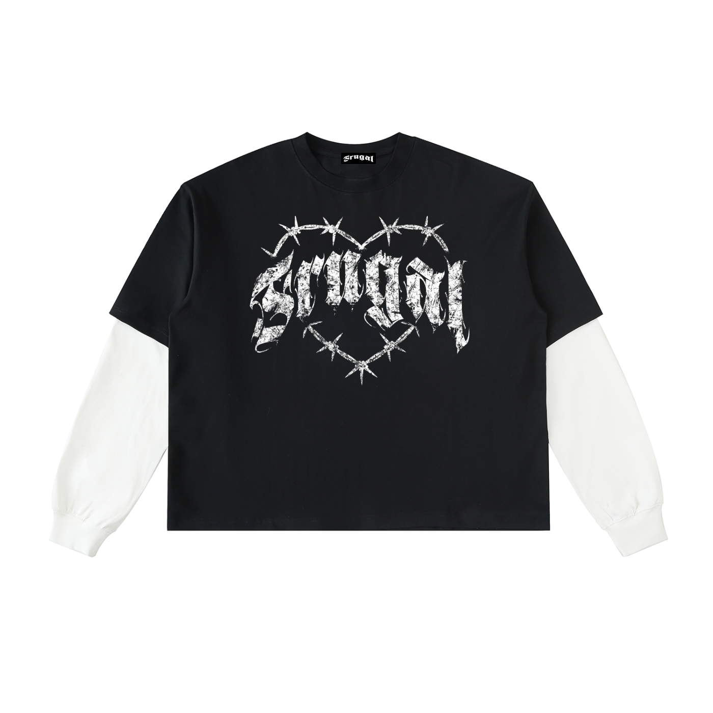 Villainess Black Contrast Layer Tee